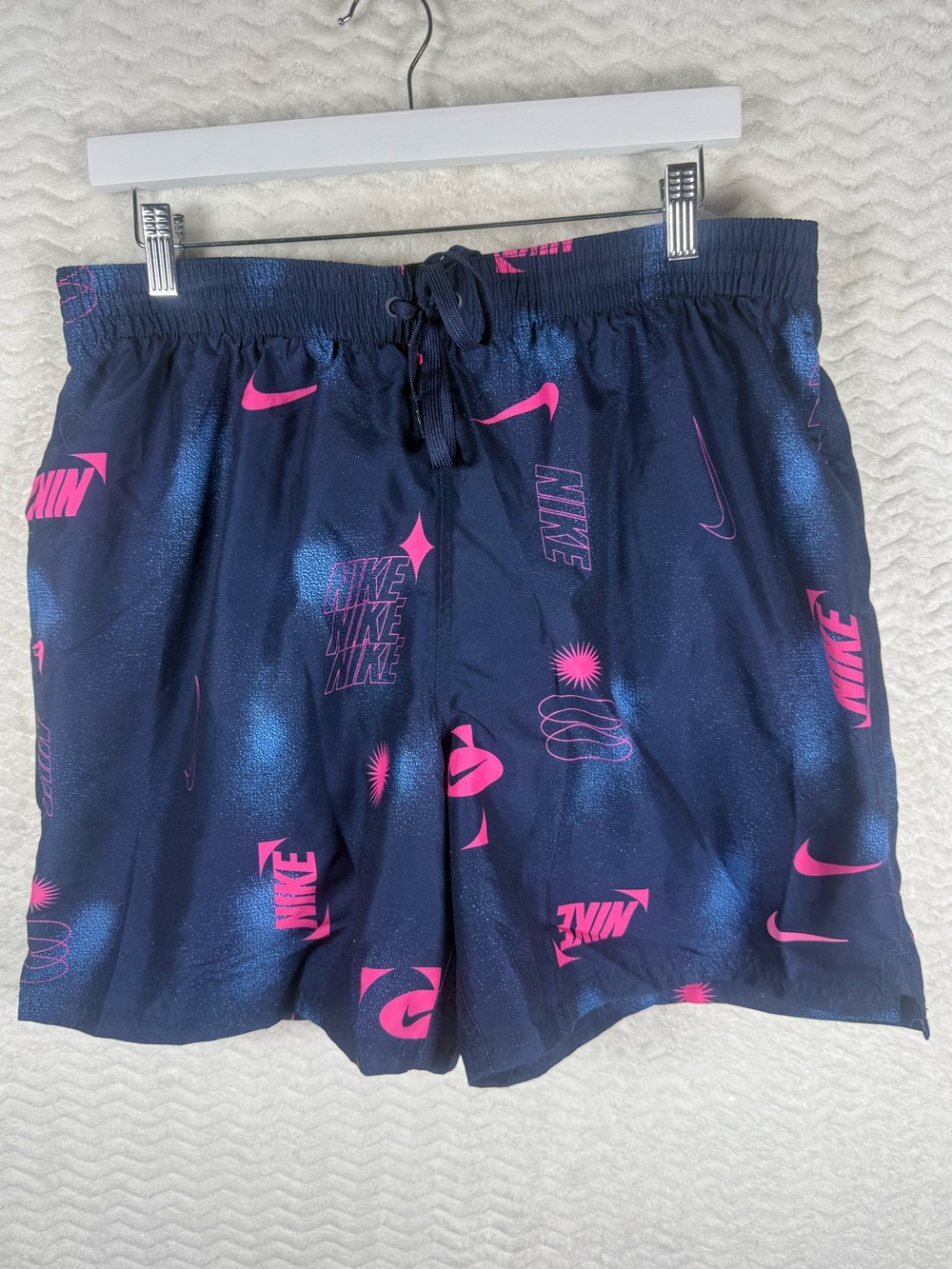 Nike 7-inch volley swim trunks in midnight navy